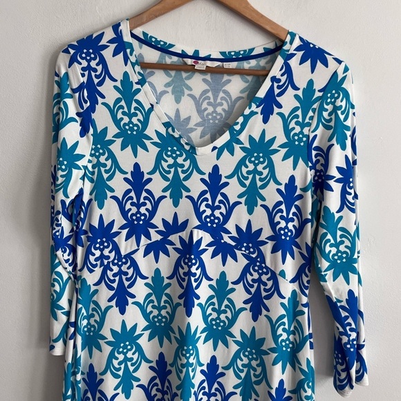 Boden Tori Jersey Tunic - Ivory, Tropical Stamp - Picture 4 of 8